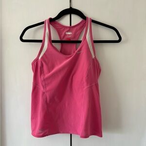 Nike Pink Tank Top Size Small with Mesh pockets in back. Great running top!